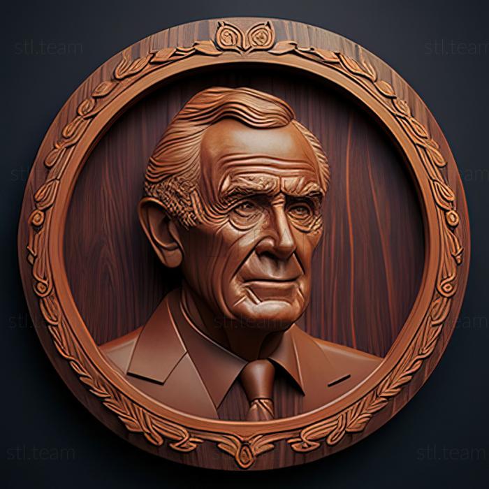 3D модель Джордж Вокер Буш американський художник (STL)